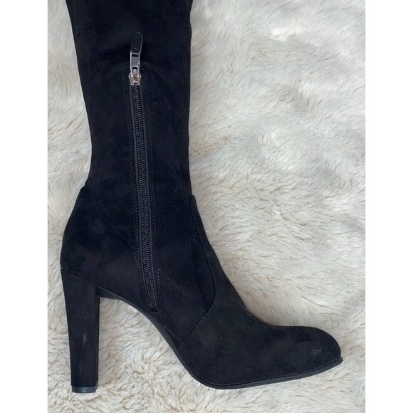 SAM EDELMAN Women’s ‘Kent' Over the Knee Boot Black Suede Size 8.5 - Picture 6 of 9